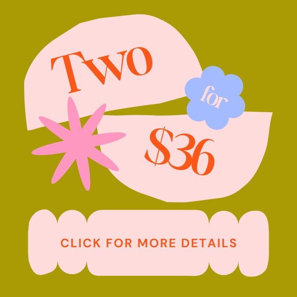 🎉 The 2 for $36 Sale is BACK! 🛍️ | Click for Details ⬇️ - Picture 1 of 1